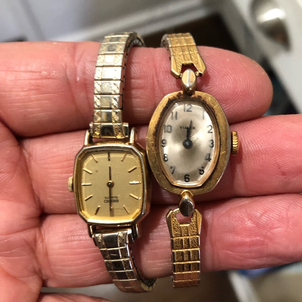 Gold Timex and Classic Watch Set